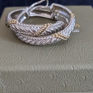 Judith Ripka Sterling Silver Hoop Earrings